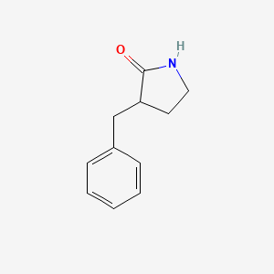molecular formula C11H13NO B1278494 3-Benzylpyrrolidin-2-one CAS No. 81976-70-7