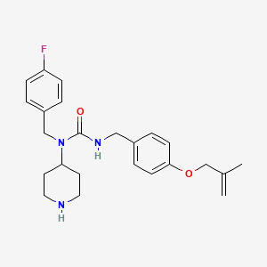 molecular formula C24H30FN3O2 B12784941 exo-Dehydro N-demethylpimavanserin CAS No. 2211053-24-4