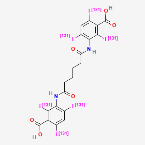 molecular formula C20H14I6N2O6 B12784962 Iodipamide I-131 CAS No. 114096-65-0