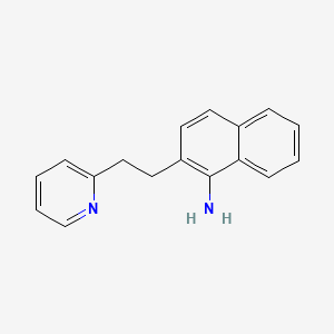molecular formula C17H16N2 B12785011 2-(2-(2-Pyridinyl)ethyl)-1-naphthalenamine CAS No. 94575-20-9