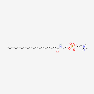 molecular formula C25H53N2O5P B12785012 2-Octadecanamidoethyl phosphocholine CAS No. 82755-92-8