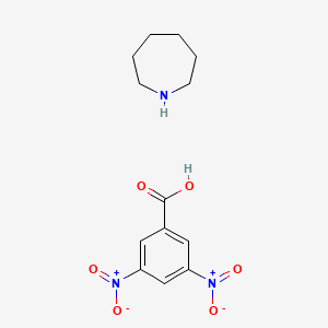 molecular formula C13H17N3O6 B12785016 Cyclohexamethylenimine 3,5-dinitrobenzoate CAS No. 7270-75-9