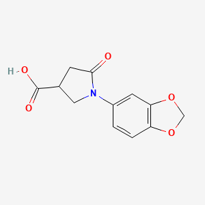 1-(1,3-Benzodioxol-5-yl)-5-oxopyrrolidine-3-carboxylic acid