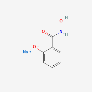 molecular formula C7H6NNaO3 B12785110 Sodium N,2-dihydroxybenzamide CAS No. 2460-25-5