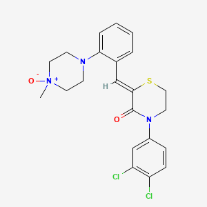 molecular formula C22H23Cl2N3O2S B12785120 Elzasonan metabolite M5 CAS No. 1809092-96-3