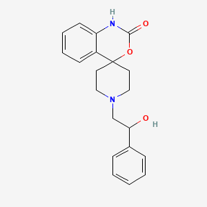molecular formula C20H22N2O3 B12785131 1'-(2-Hydroxy-2-phenylethyl)spiro(4H-3,1-benzoxazine-4,4'-piperidin)-2(1H)-one CAS No. 84060-24-2