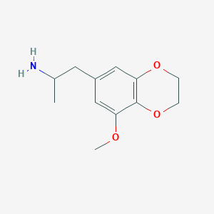 molecular formula C12H17NO3 B12785160 3-Methoxy-4,5-ethylenedioxyamphetamine CAS No. 23693-25-6