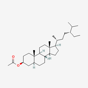 molecular formula C31H54O2 B12785377 Stigmastanol acetate CAS No. 2364-21-8