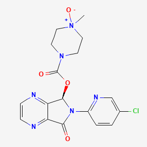 molecular formula C17H17ClN6O4 B12785458 Zopiclone N-oxide, (-)- CAS No. 151851-69-3