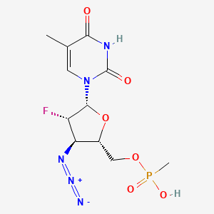 molecular formula C11H15FN5O6P B12785514 FAZT-MeP CAS No. 140132-51-0