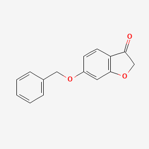 molecular formula C15H12O3 B1278566 3(2H)-Benzofuranone, 6-(phenylmethoxy)- CAS No. 139149-21-6