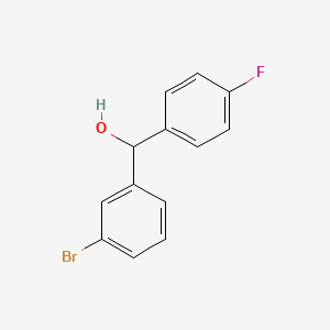 molecular formula C13H10BrFO B1278570 (3-Bromophenyl)(4-fluorophenyl)methanol CAS No. 247089-76-5