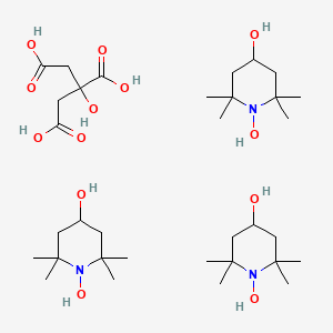 molecular formula C33H65N3O13 B12785708 Tris(tetramethylhydroxypiperidinol) citrate CAS No. 220410-74-2