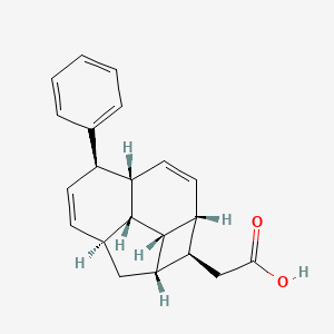 molecular formula C21H22O2 B12785723 Endiandric acid A CAS No. 74591-03-0
