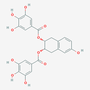 molecular formula C24H20O11 B12785769 Enw5F6BK8Q CAS No. 808196-23-8