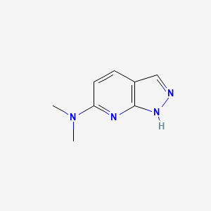 molecular formula C8H10N4 B1278578 N,N-Dimethyl-1H-pyrazolo[3,4-b]pyridin-6-amine CAS No. 63725-50-8