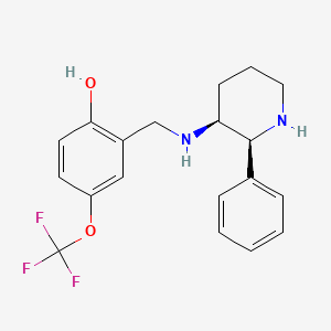 molecular formula C19H21F3N2O2 B12785826 Unii-J41vun24GM CAS No. 145742-29-6