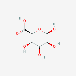 molecular formula C6H10O7 B12785884 alpha-L-Gulopyranuronic acid CAS No. 33599-46-1