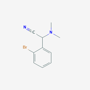molecular formula C10H11BrN2 B1278591 2-(2-Bromophenyl)-2-(dimethylamino)acetonitrile CAS No. 299215-38-6