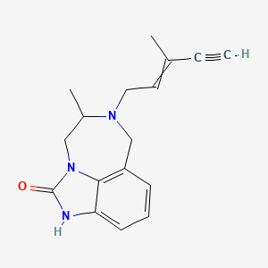 molecular formula C17H19N3O B12786104 6(3Me-2-Penten-4-yn)TIBO-2-one CAS No. 131515-02-1