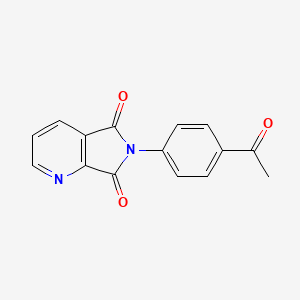 molecular formula C15H10N2O3 B1278612 6-(4-acetylphenyl)-5H-pyrrolo[3,4-b]pyridine-5,7(6H)-dione CAS No. 139157-06-5