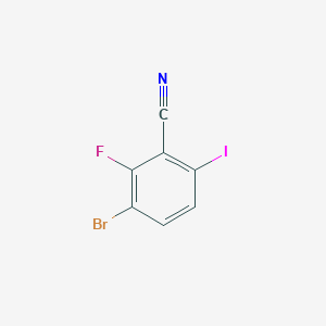 molecular formula C7H2BrFIN B1278615 3-Bromo-2-fluoro-6-iodobenzonitrile CAS No. 217816-66-5
