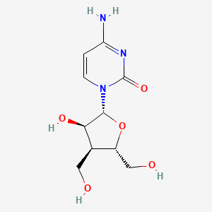 molecular formula C10H15N3O5 B12786167 Cytidine, 3'-deoxy-3'-(hydroxymethyl)- CAS No. 133713-59-4