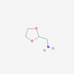 molecular formula C4H9NO2 B1278617 2-(Aminomethyl)-1,3-dioxolane CAS No. 4388-97-0