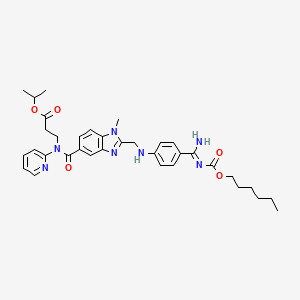 molecular formula C35H43N7O5 B12786180 Unii-3J3W5JL2HD 