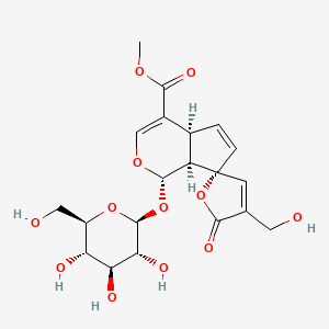 molecular formula C20H24O12 B12786188 15-Demethyl plumieride CAS No. 133738-37-1