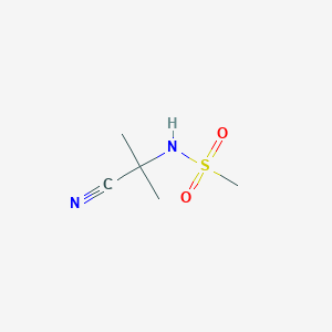 molecular formula C5H10N2O2S B1278620 Methanesulfonamide, N-(1-cyano-1-methylethyl)- CAS No. 103472-14-6
