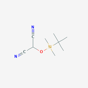 molecular formula C9H16N2OSi B1278622 Propanedinitrile, 2-[[(1,1-dimethylethyl)dimethylsilyl]oxy]- CAS No. 128302-78-3