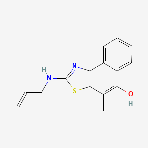 molecular formula C15H14N2OS B12786249 2-(Allylamino)-4-methylnaphtho(1,2-d)(1,3)thiazol-5-ol CAS No. 81466-82-2