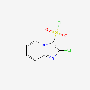 molecular formula C7H4Cl2N2O2S B1278626 2-Chloroimidazo[1,2-a]pyridine-3-sulfonyl chloride CAS No. 112566-18-4