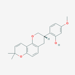 molecular formula C21H22O4 B12786370 4'-O-Methylglabridin, (S)- CAS No. 105119-61-7