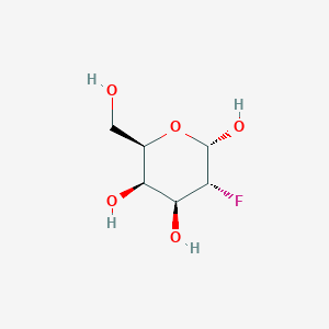 molecular formula C6H11FO5 B12786429 2-deoxy-2-fluoro-alpha-D-galactopyranose CAS No. 98856-44-1
