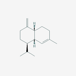 molecular formula C15H24 B12786475 Naphthalene, 1,2,3,4,4a,5,6,8a-octahydro-7-methyl-4-methylene-1-(1-methylethyl)-, (1alpha,4aalpha,8aalpha)- CAS No. 10208-81-8