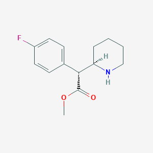 molecular formula C14H18FNO2 B12786486 4-Fluoromethylphenidate CAS No. 1253910-15-4