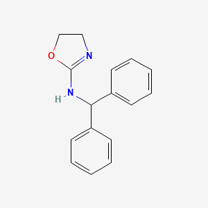 molecular formula C16H16N2O B12786491 2-Diphenylmethylamino-2-oxazoline CAS No. 92965-79-2