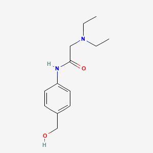 molecular formula C13H20N2O2 B12786499 2-(Diethylamino)-N-(4-(hydroxymethyl)phenyl)acetamide CAS No. 5429-36-7