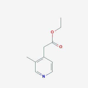 molecular formula C10H13NO2 B1278652 Ethyl 2-(3-methylpyridin-4-yl)acetate CAS No. 57408-46-5