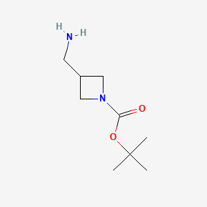 molecular formula C9H18N2O2 B1278654 1-Boc-3-(Aminomethyl)azetidine CAS No. 325775-44-8