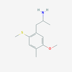 molecular formula C12H19NOS B12786554 Benzeneethanamine, 5-methoxy-alpha,4-dimethyl-2-(methylthio)- CAS No. 207740-44-1