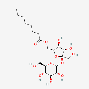 molecular formula C20H36O12 B12786561 6-o-Capryloylsucrose CAS No. 136152-82-4