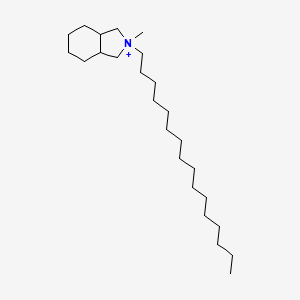 molecular formula C25H50N+ B12786591 2-Hexadecyl-2-methyloctahydro-1H-2lambda(5)-isoindole CAS No. 6624-17-5