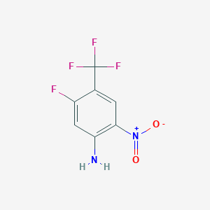molecular formula C7H4F4N2O2 B1278662 5-Fluoro-2-nitro-4-(trifluoromethyl)aniline CAS No. 428871-73-2