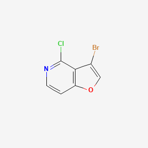 molecular formula C7H3BrClNO B1278664 3-Bromo-4-chlorofuro[3,2-c]pyridine CAS No. 220939-72-0