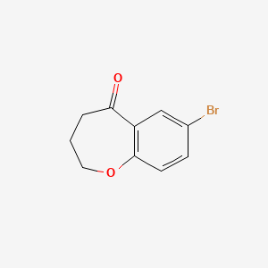 molecular formula C10H9BrO2 B1278666 7-Bromo-3,4-dihydrobenzo[b]oxepin-5(2H)-one CAS No. 55580-08-0