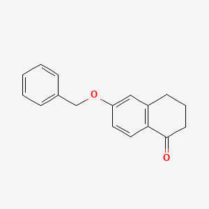 molecular formula C17H16O2 B1278668 6-(benzyloxy)-3,4-dihydronaphthalen-1(2H)-one CAS No. 32263-70-0