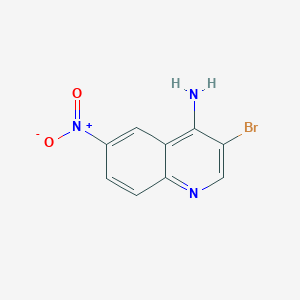 molecular formula C9H6BrN3O2 B1278671 4-Amino-3-bromo-6-nitroquinoline CAS No. 90224-83-2